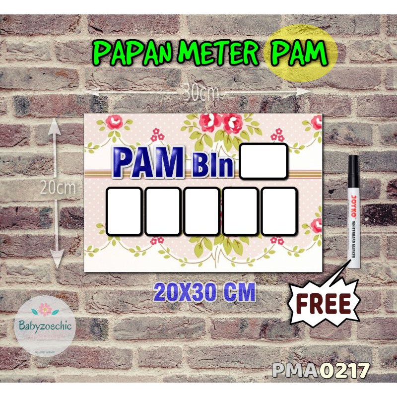 

Zoe Papan Meter Listrik PLN PAM motif Unik - Shabby 17