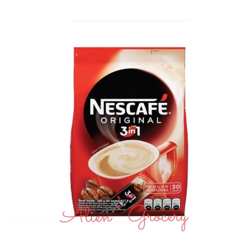 Nescafe 3in1 3 in 1 Original Bag isi 30x17,5gr