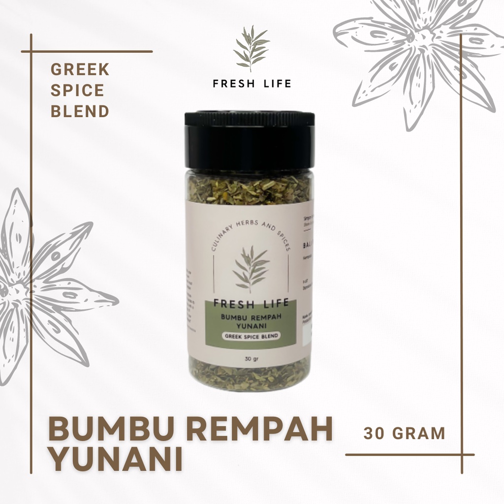 

Bumbu Rempah Yunani (Greek Spice Blend) Fresh Life 30 gr