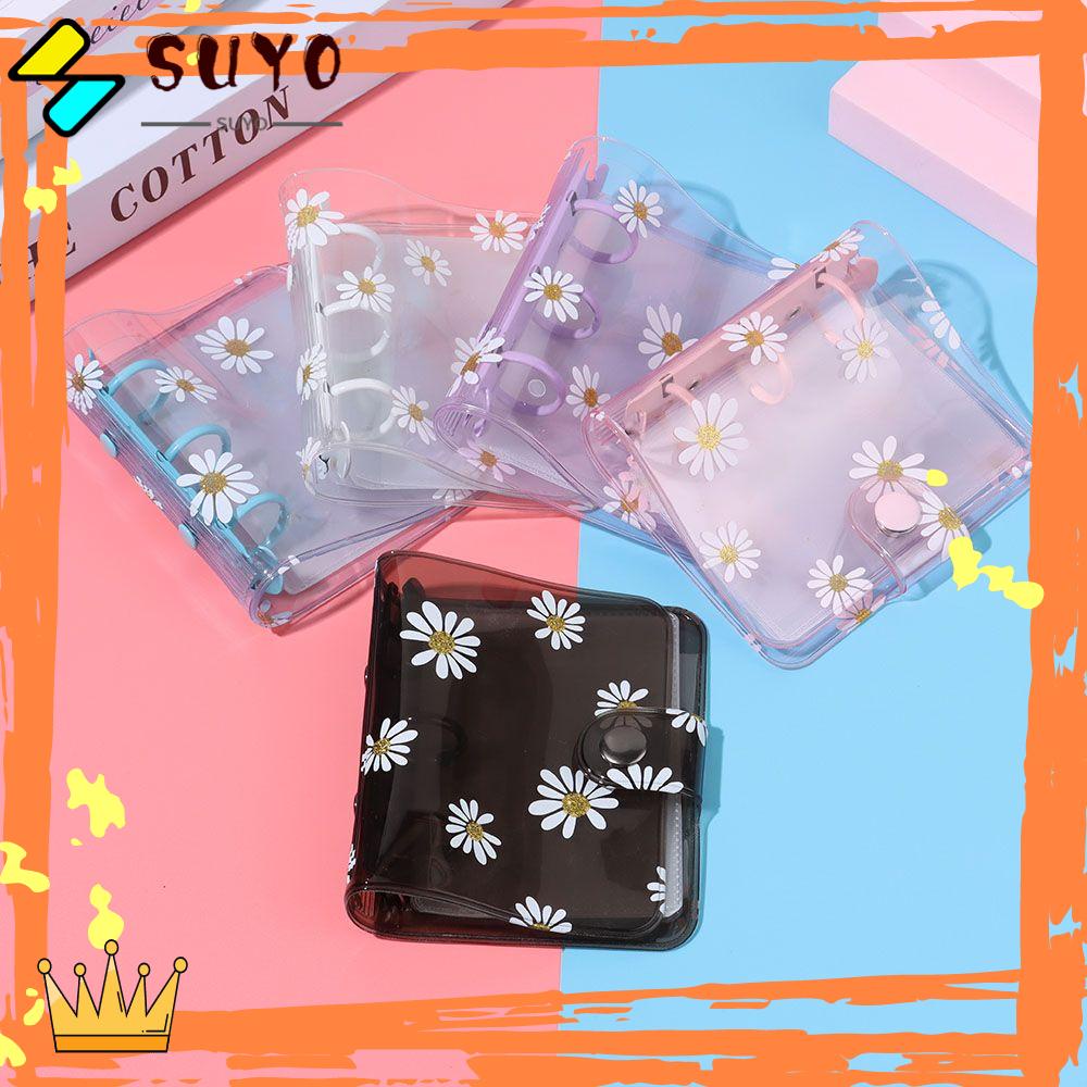 Suyo Cover Buku Catatan / Diary 3 Lubang Motif Bunga Daisy