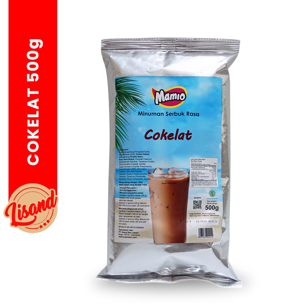 

Bubuk Minuman Cokelat Mamio Kemasan 500g