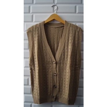 ROMPI MOTIP TERBARU/VEST KANCING PREMIUM/BAJU RAJUT HALUS/ATASAN WANITA/VEST ROMPI PREMIUM/ROMPI MOD