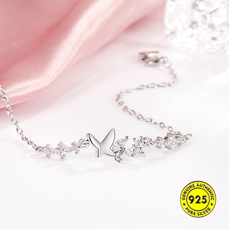 Gelang Zircon Bahan S925 Silver Untuk Wanita