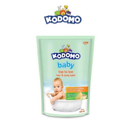 Kodomo Baby Top To Toe Wash [200mL] /refill[ 450ml] sabun mandi bayi