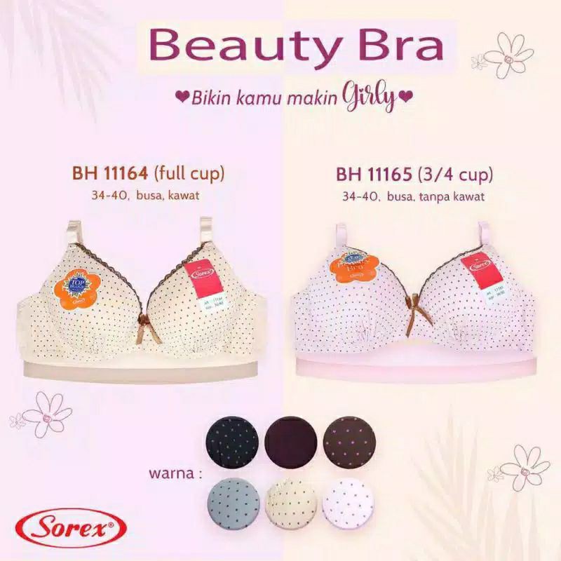 BH BRA BUSA KAWAT SOREX 11164 BEAUTY BRA