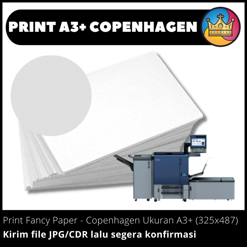 DIGITAL PRINT A3+ Cetak Kertas Fancy Paper Copenhagen