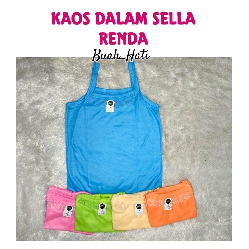 1 LUSIN KAOS DALAM SELLA RENDA