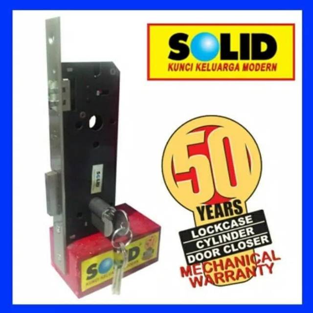 Promo kunci pelor original solid lockcase roller solid pintu dua dobel kupu kupu solid kunci pintu d