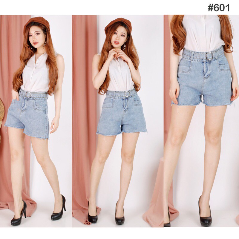 VIERLIN - short jeans 601