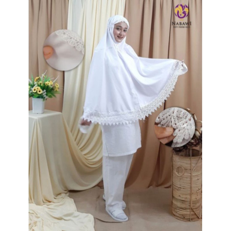 jilbab ihram ihrom dewasa remaja terbaru putih murah
