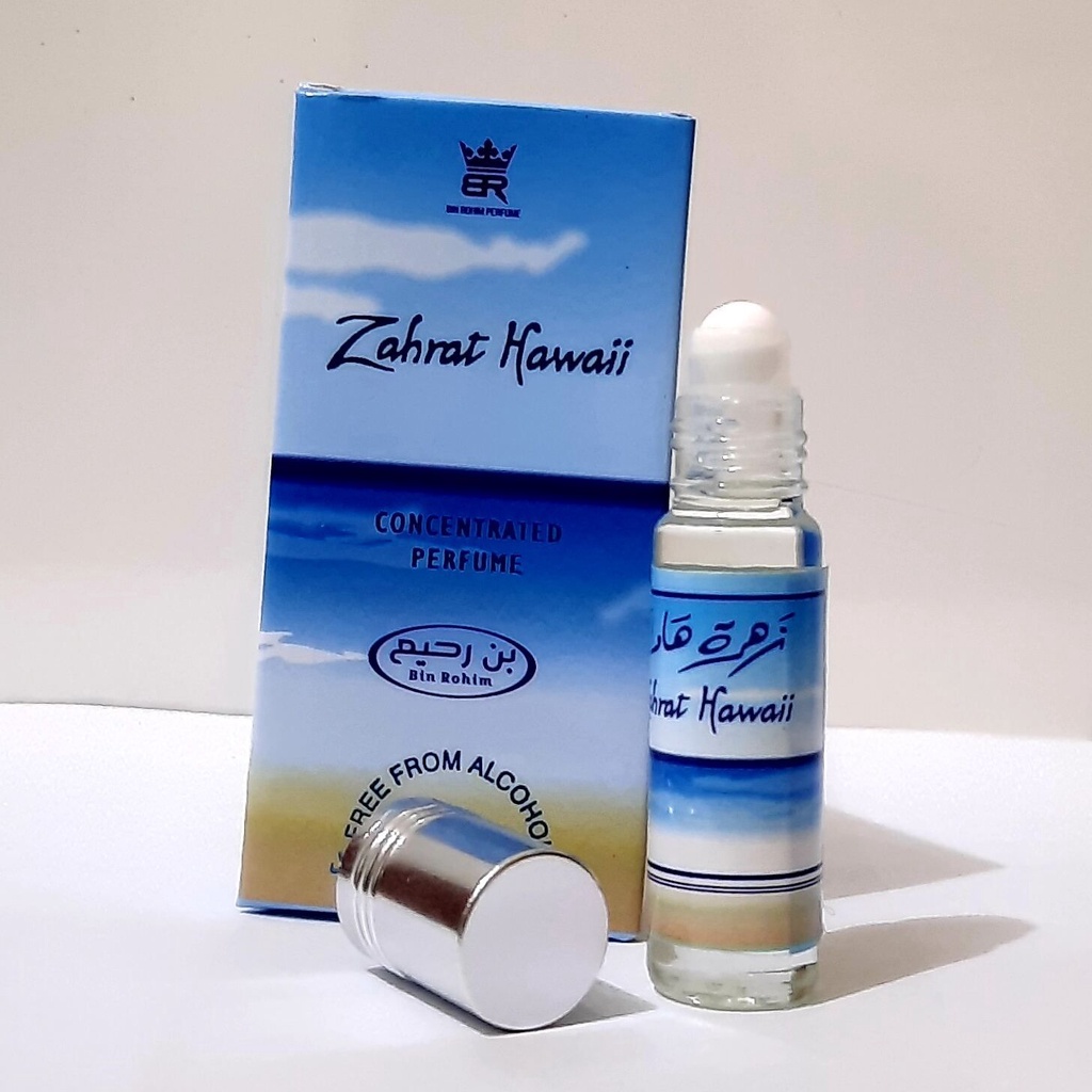 Parfum ZAHRAT HAWAI Minyak Wangi Roll On Non Alcohol Kemasan 6ml