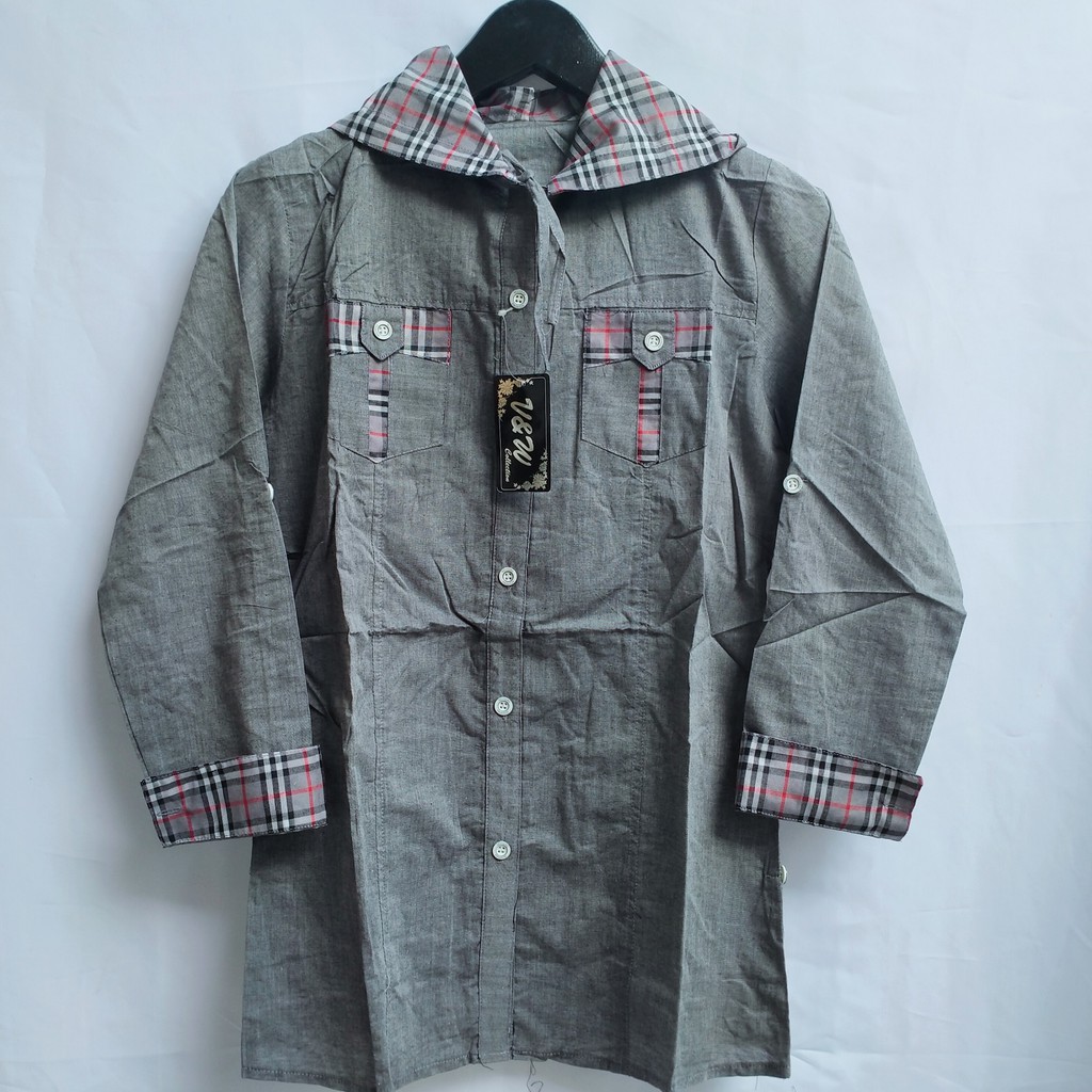 20989 BAJU ATASAN WANITA KEMEJA HODIE LENGAN PANJANG PAKAIAN ABG MURAH MODIS KEKINIAN TRENDY TERBARU