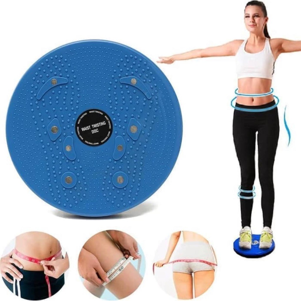 Jogging Magnetic Trimmer Pelangsing Body Plate Waist Twisting Alat Olahrga Dirumah Jogging Body Plate GOSHOP88