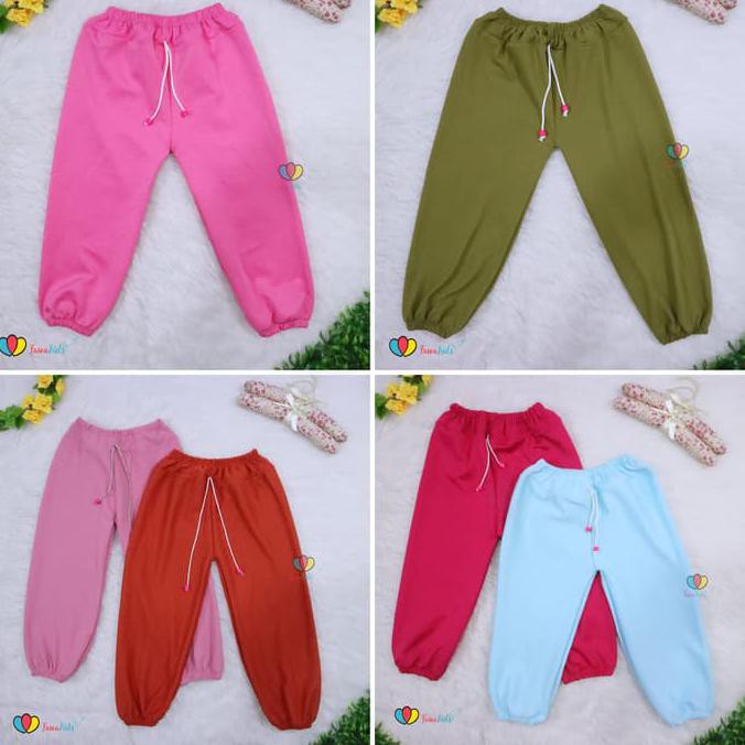 Trimedia Jogger Polos Molly Uk. 5-6 Tahun / Celana Panjang Balita Jogger Import - Molly Cewek Sinta