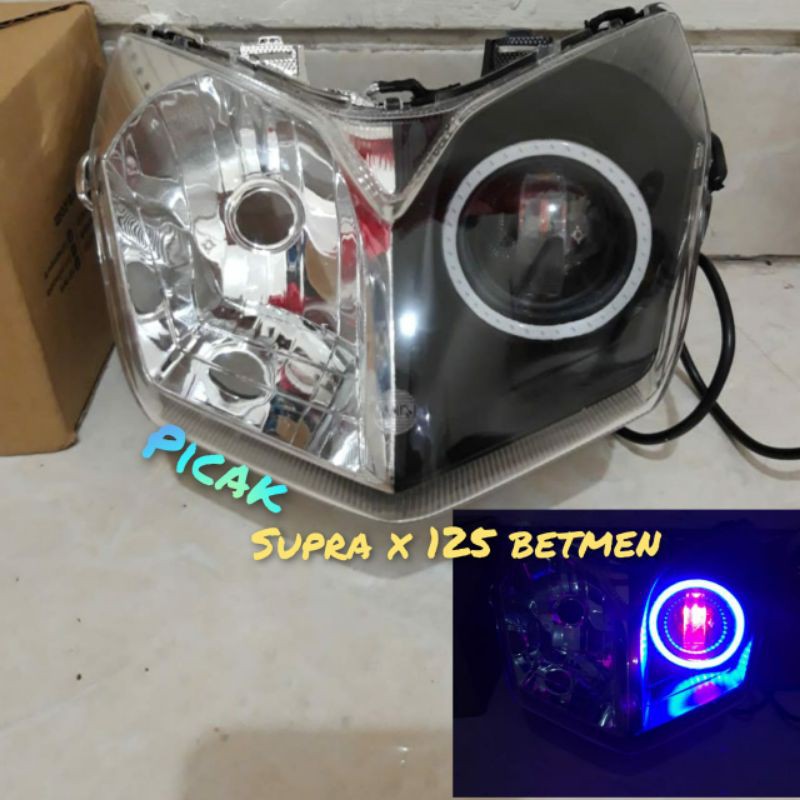 REFLEKTOR SUPRA X 125/HEADLAMP LAMPU DEPAN SUPRA X 125/SUPRA X 125 BETMEN DAY MAKER