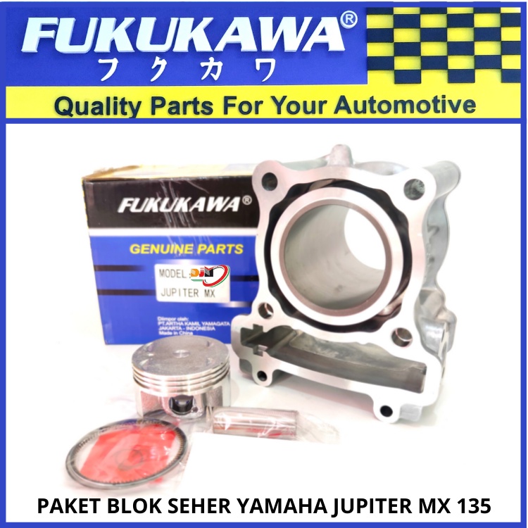 Blok Seher Komplit + Piston Kit Jupiter Mx 135 / Mx New135 Original Fukukawa