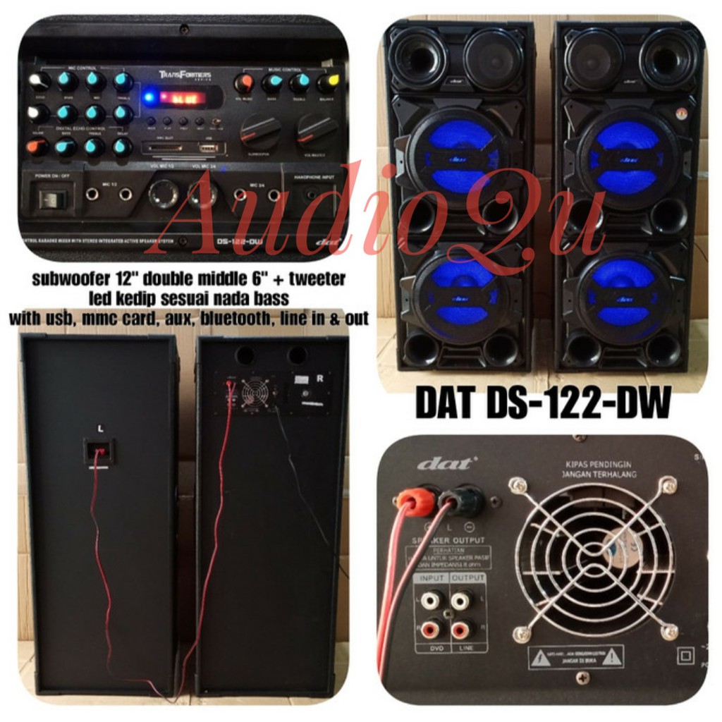 Speaker Aktif dan Pasif DAT DS 122 DW/ DS 122DW/ DS122DW 12 Inch