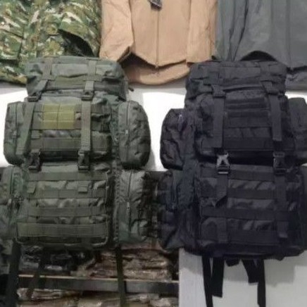 Tas punggung raider kopasus tas punggung outdoor army besar hijau dan hitam tambah bonuS