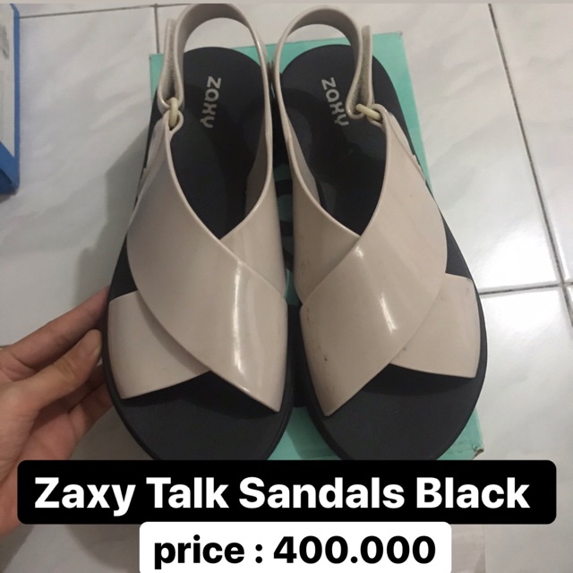 Zaxy Talk Sandals Black