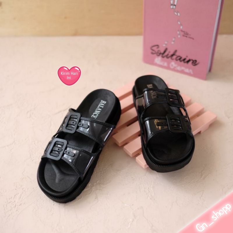 Sandal Wedges Wanita CLIVA Kekinian Balance 1604-48