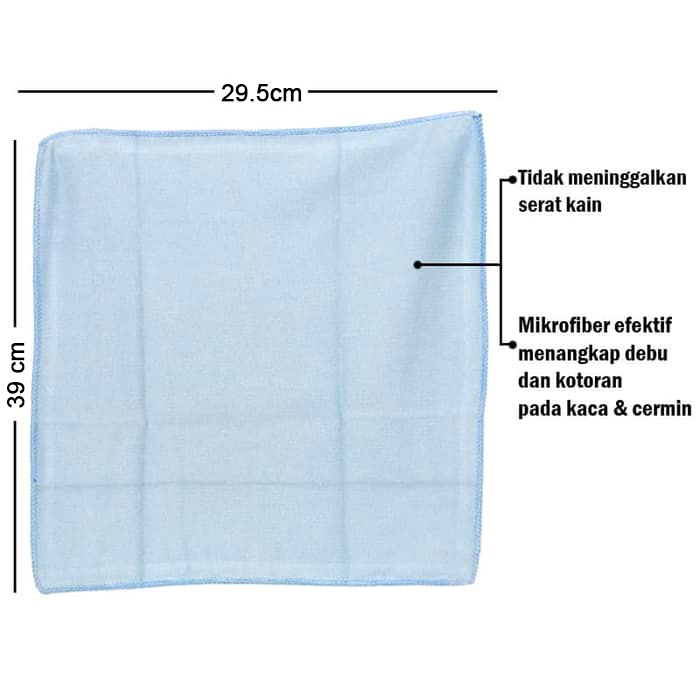 KtmStore Lap kaca microfiber 29.5x39 cm Lap TV Glass Cloth Ikoca IKO-7086