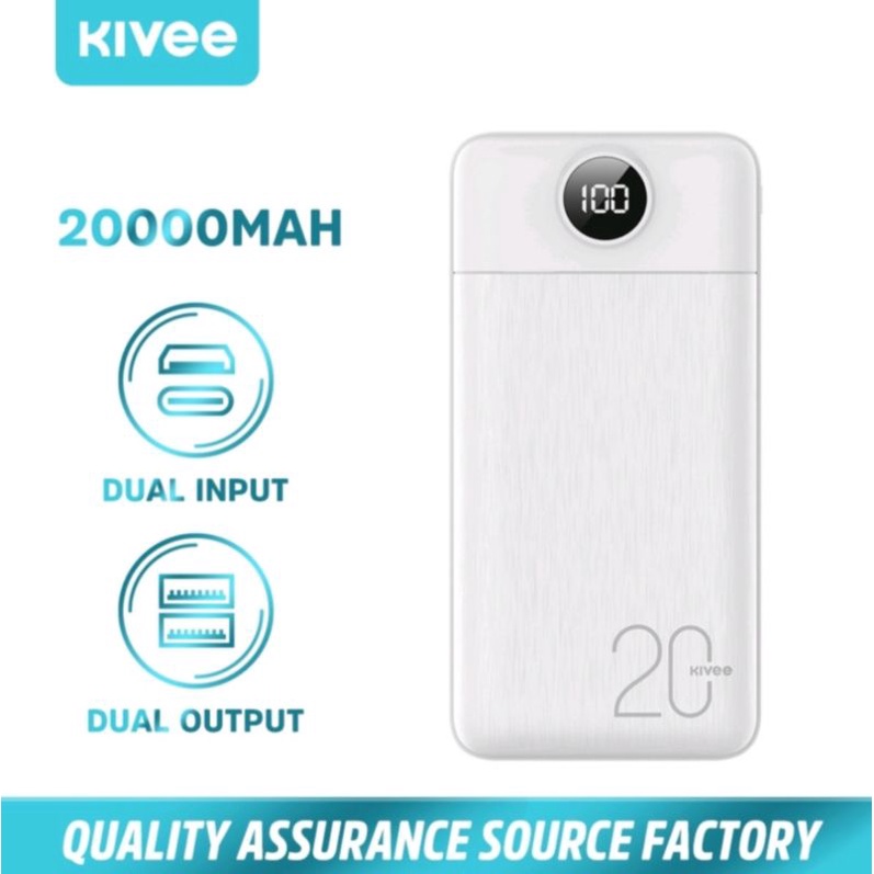 Powerbank KIVEE 20.000mAh PT126P MAX original