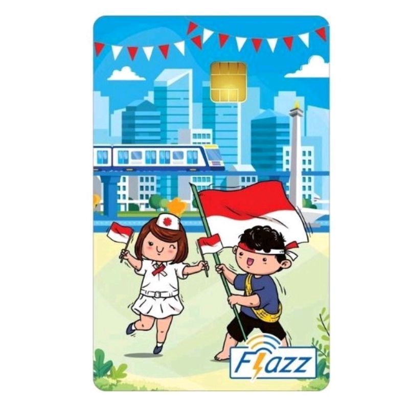 Flazz Gen 2 /Gen2 - Edisi Kemerdekaan NKRI 2022 Kids ORI /Like eTOLL eMONEY Tapcash or Brizzi