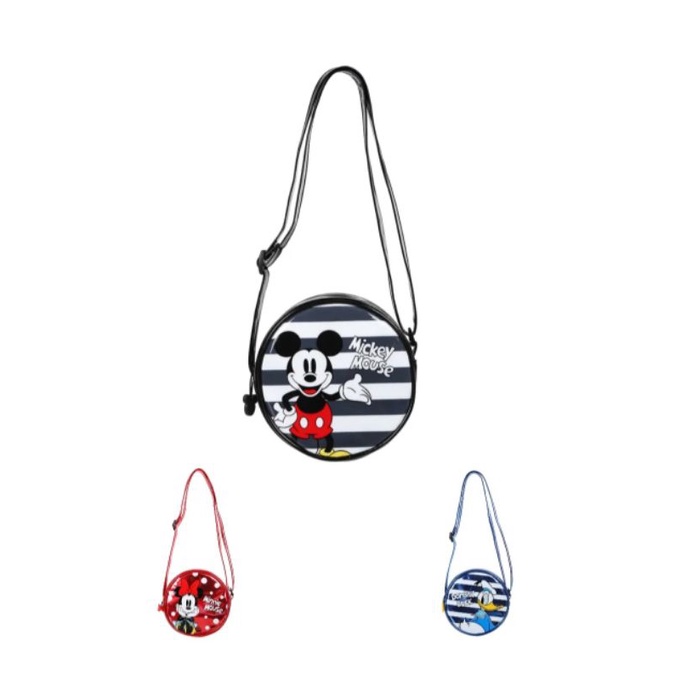 Mickey Mouse Collection Round Crossbody Bag / Tas selampang Miniso, Tas Mickey