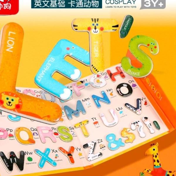 

✭ Mainan Edukasi Anak Puzzle Huruf Alfabet WOODEN TOYS ~ LETTER PAIRING ♨