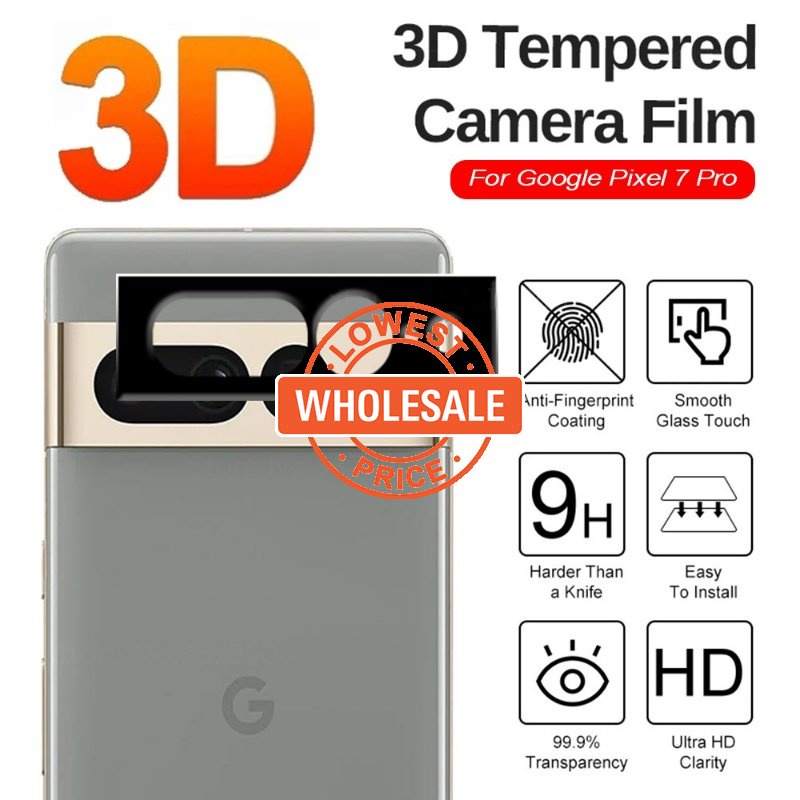 [Harga Grosir]Film Pelindung Lensa Kamera 3D Curved Anti Gores Untuk Google Pixel 7 7Pro