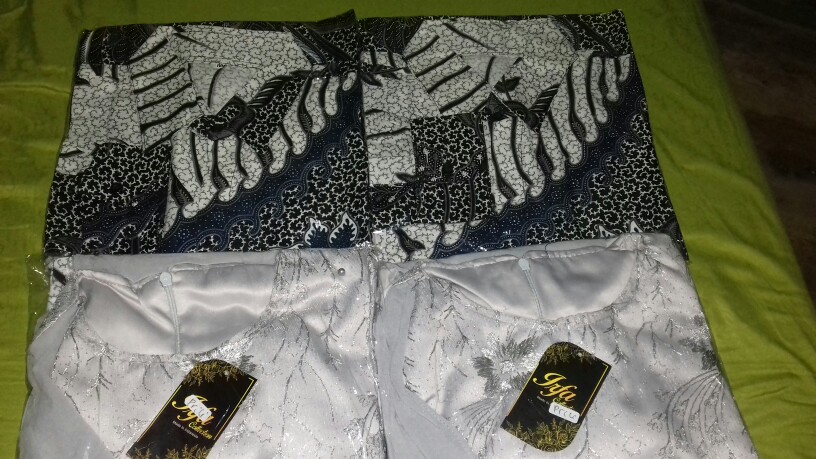 Ada Anak - 5 Warna - Batik Kebaya Couple Gheya Brukat Tulle Mix Ceruti