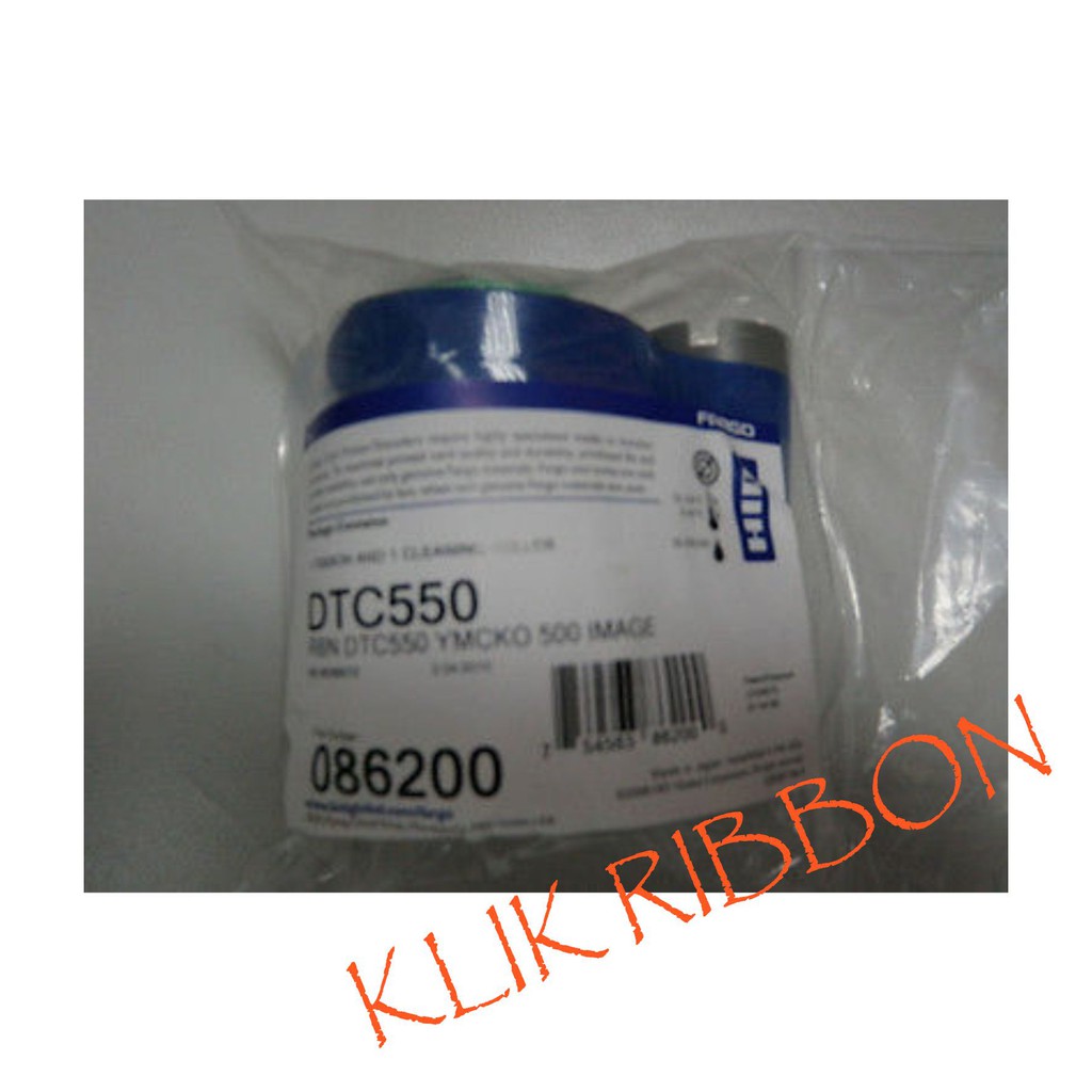 Ribbon Fargo DTC550 YMCKO Color - 500 print PN: 86200