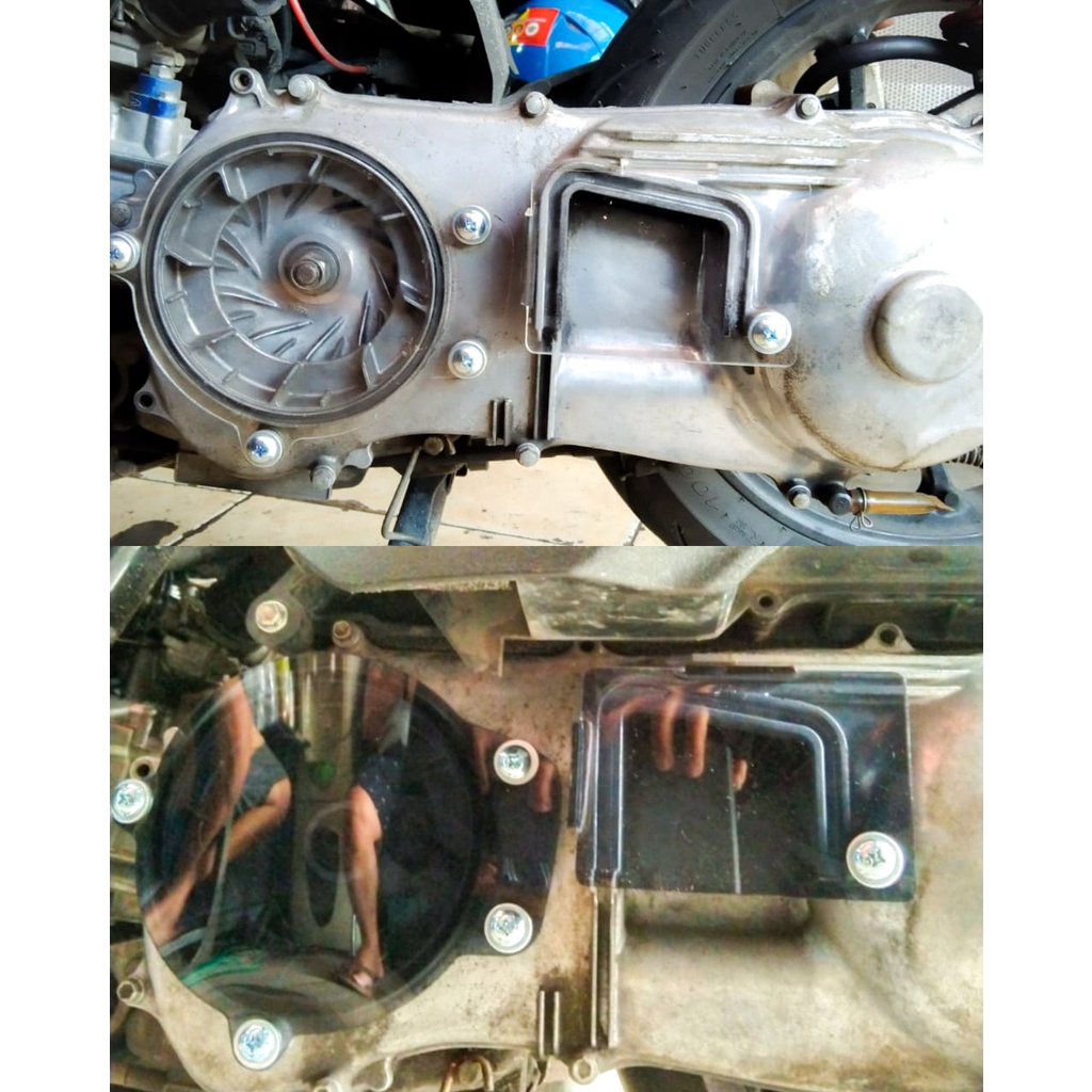 Cover CVT Akrilik Yamaha Aerox OLD Transparan, Cover CVT aerox OLD