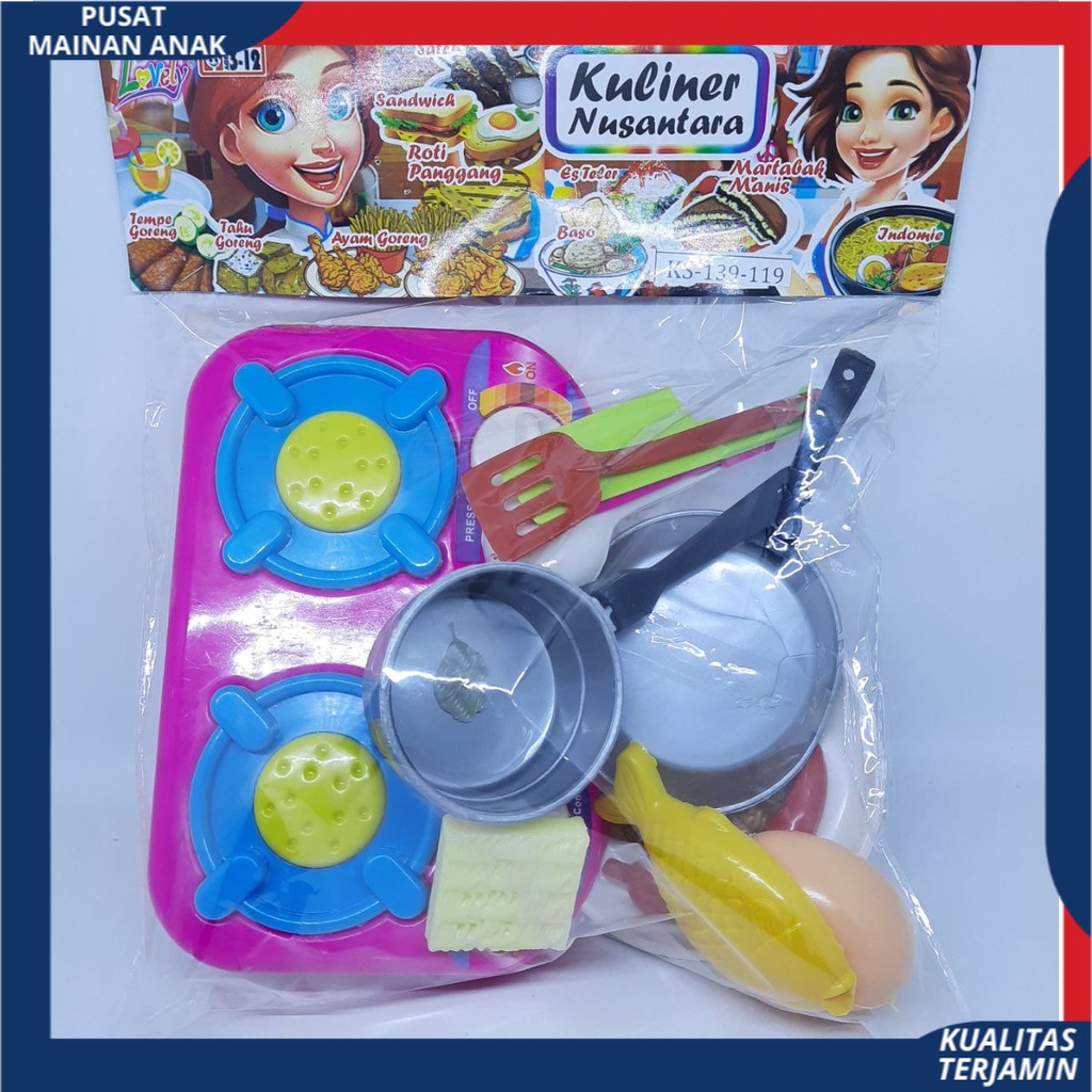 Mainan Anak Masak Masakan / Dapur Set / Cooking Set Mainan Edukasi Perempuan / Laki Laki