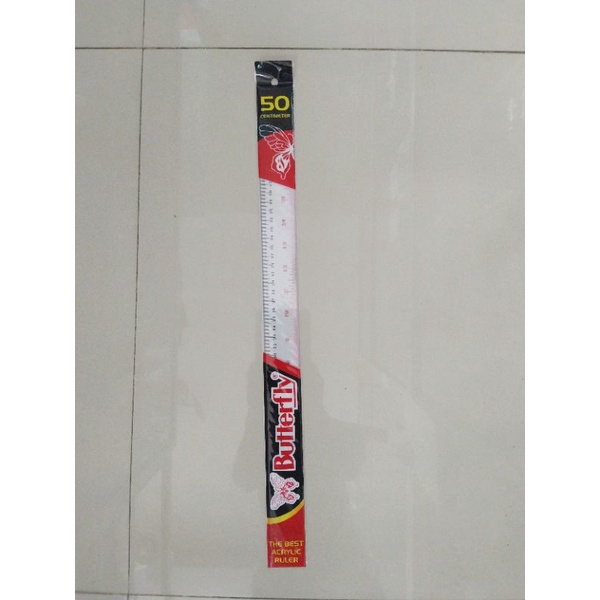 

penggaris mika merk butterfly 50cm