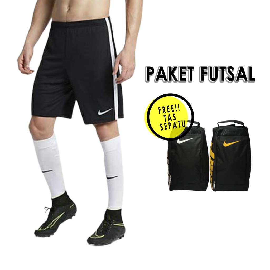 PAKET FUTSAL! Kaos Kaki Bola Futsal Nike, Celana Bola Futsal Nike dan Tas Sepatu Futsal