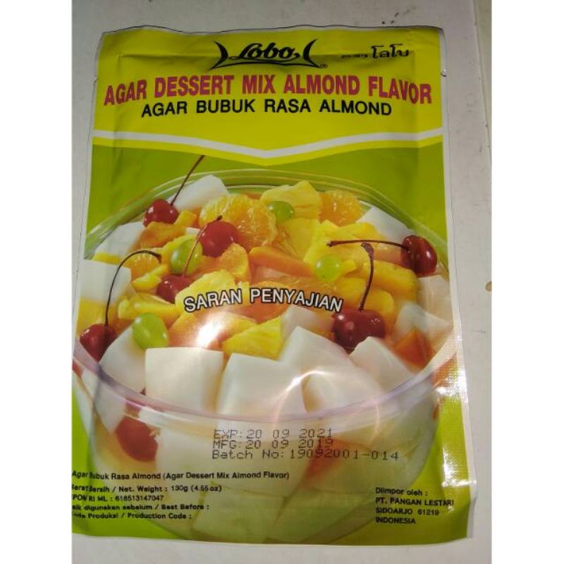 

Puding bubuk rasa almond