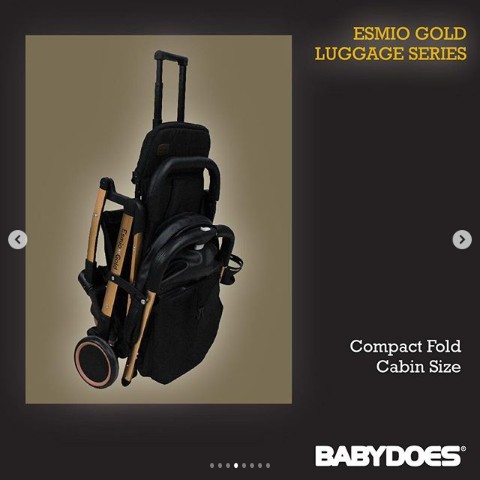 Stroller Babydoes CH 3481 Esmio / CH 3491 KTSN Esmio Gold Kereta Dorong Bayi Cabin Size