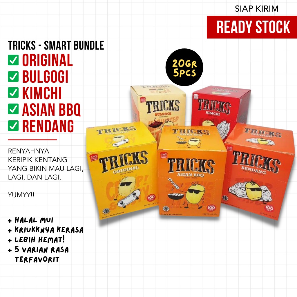 TRICKS - SMART BUNDLE Original, Bulgogi, Kimchi, Asian BBQ, Rendang