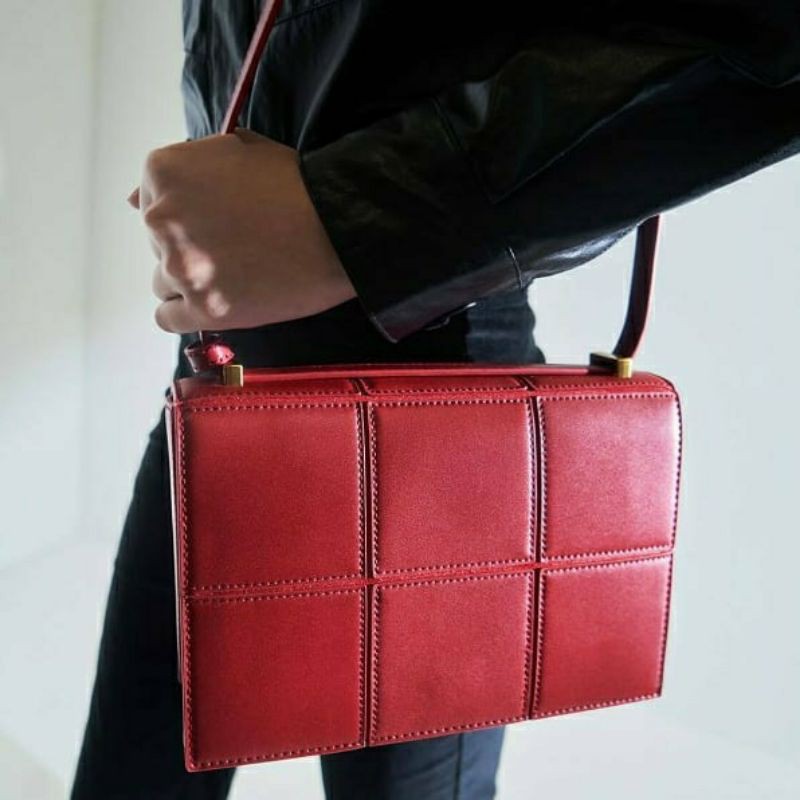 8.8 SALE | CK Textured Panelled Shoulder Bag