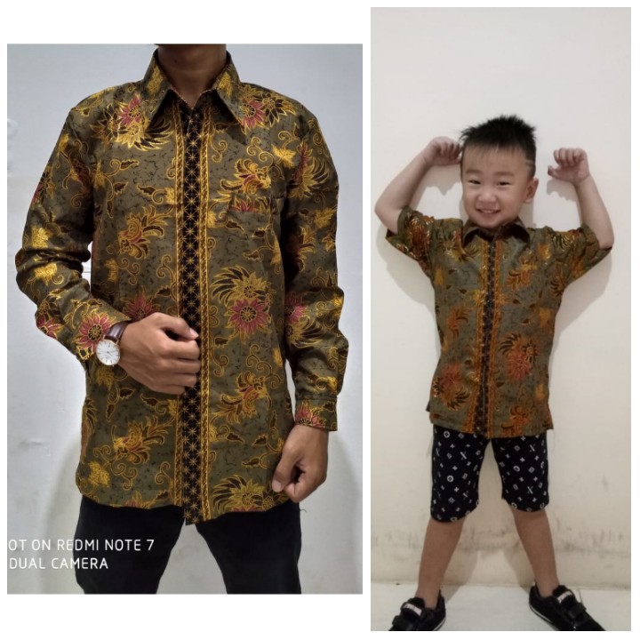 SB Collection Couple Dadboy Raditya Atasan Kemeja Batik Modern Anak Dan Ayah Pria