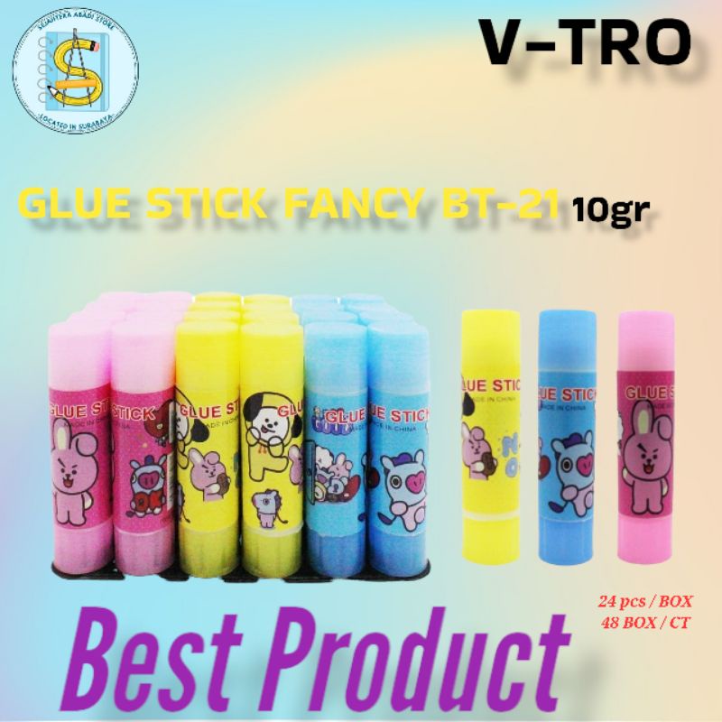 

GLUE STIK 10GR V-TRO BT-21 / GLUE STIK V-TRO / LEM STIK / LEM STIK MURAH / GLUE STIK FANCY (1 PCS)