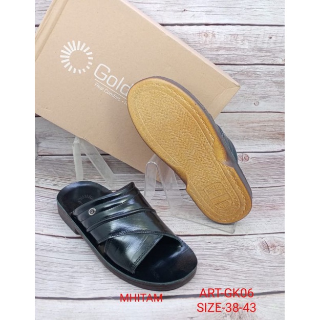SANDAL KULIT ASLI PRIA GOLDEN WAY GK-06