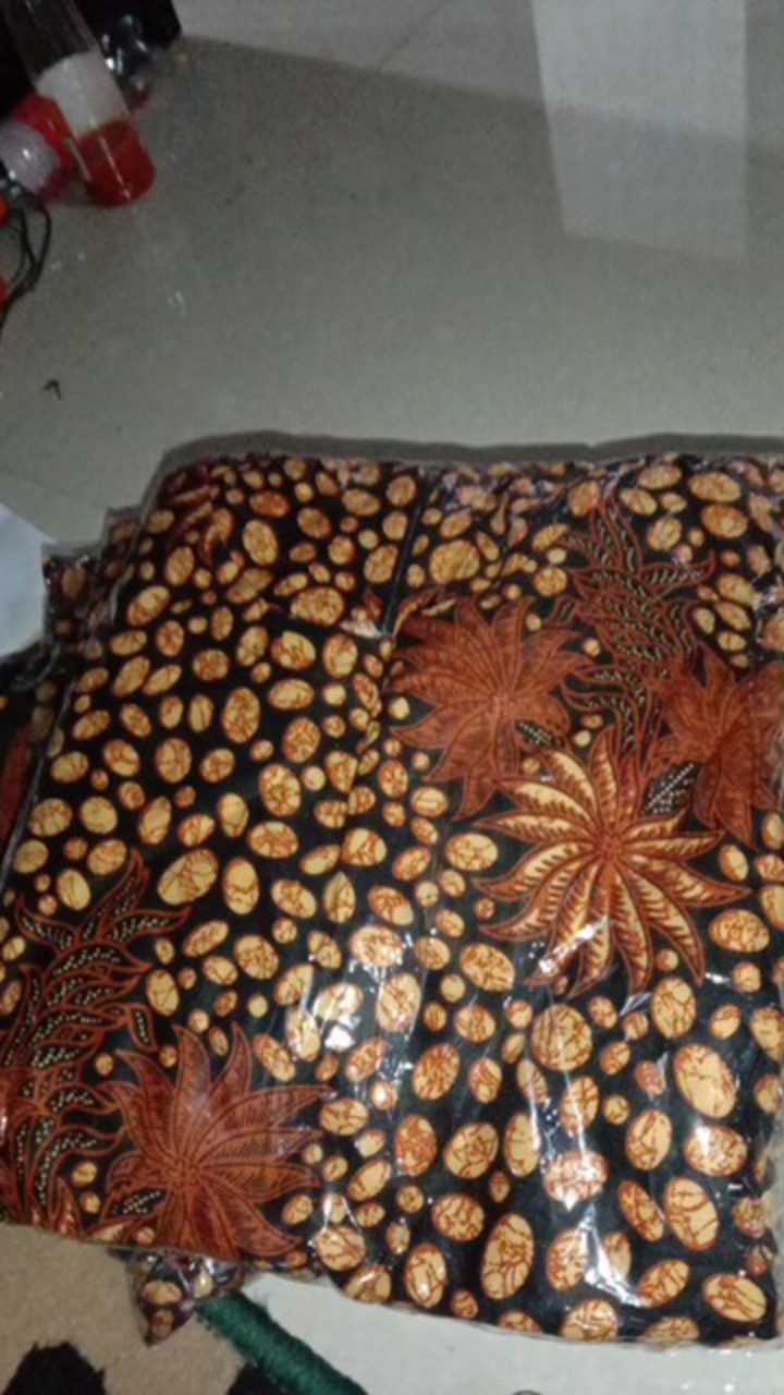 (bisa Cod) Tey-17 Batik Wanita Asj Sa Hrb026 Kenongo Kemeja Tosca Pendek