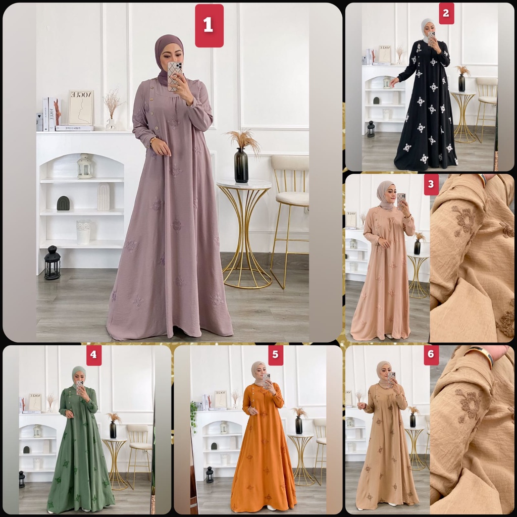 Gamis Premium Edisi Ramadhan dan Lebaran by Lulla Looks #47 CB0472