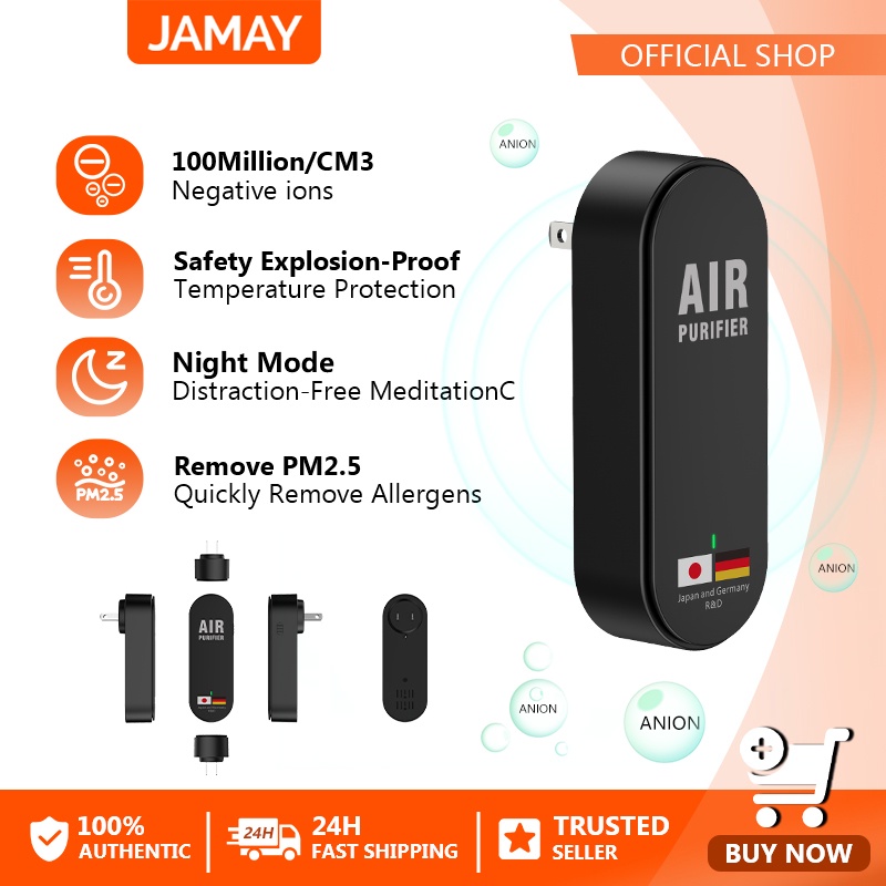 JAMAY Air Purifier Q8Plus Personal Mini Air Purifying Negative Ionizer Air Purifier home
