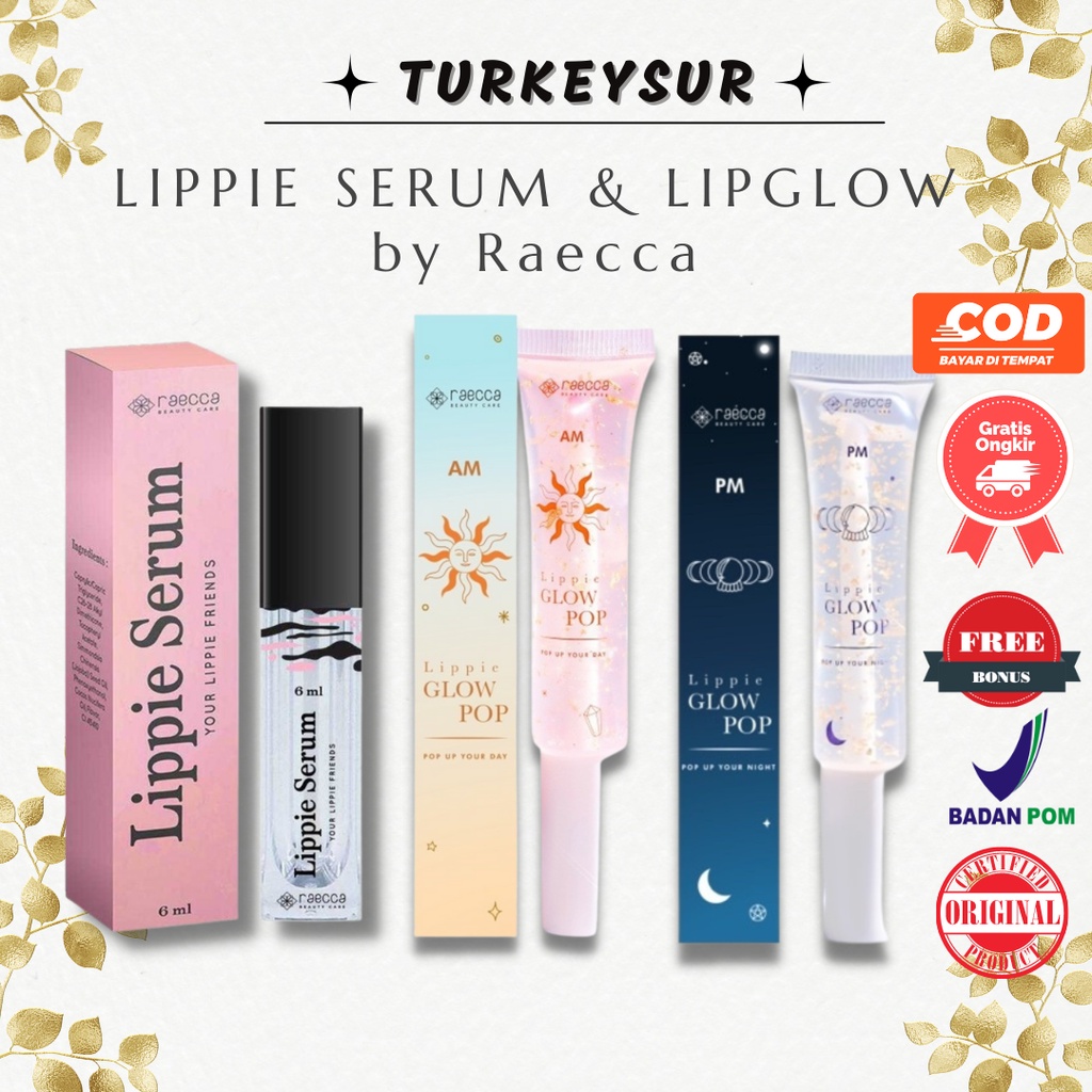 Lippie Serum By Raecca Lippie Glow Pop AM PM Glow Up Tint By Raecca Lip Serum Bibir 6ml Original Ful