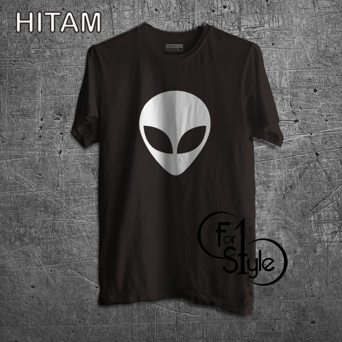 Kaos Distro Alien Head Baju Tshirt Unik Terbaik