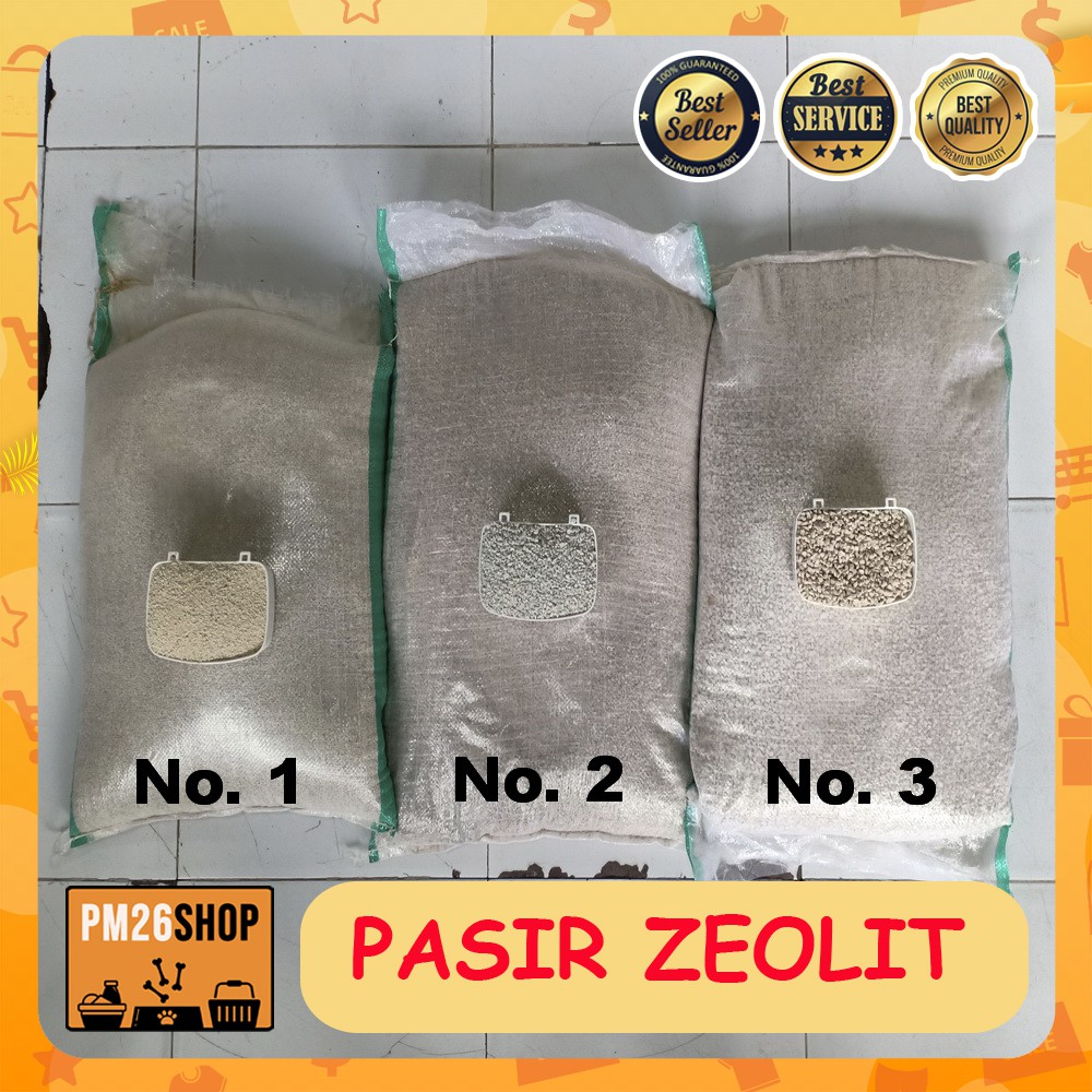 Pasir Kucing Zeolit no 1 no2 atau no 3 GO SEND SAJA