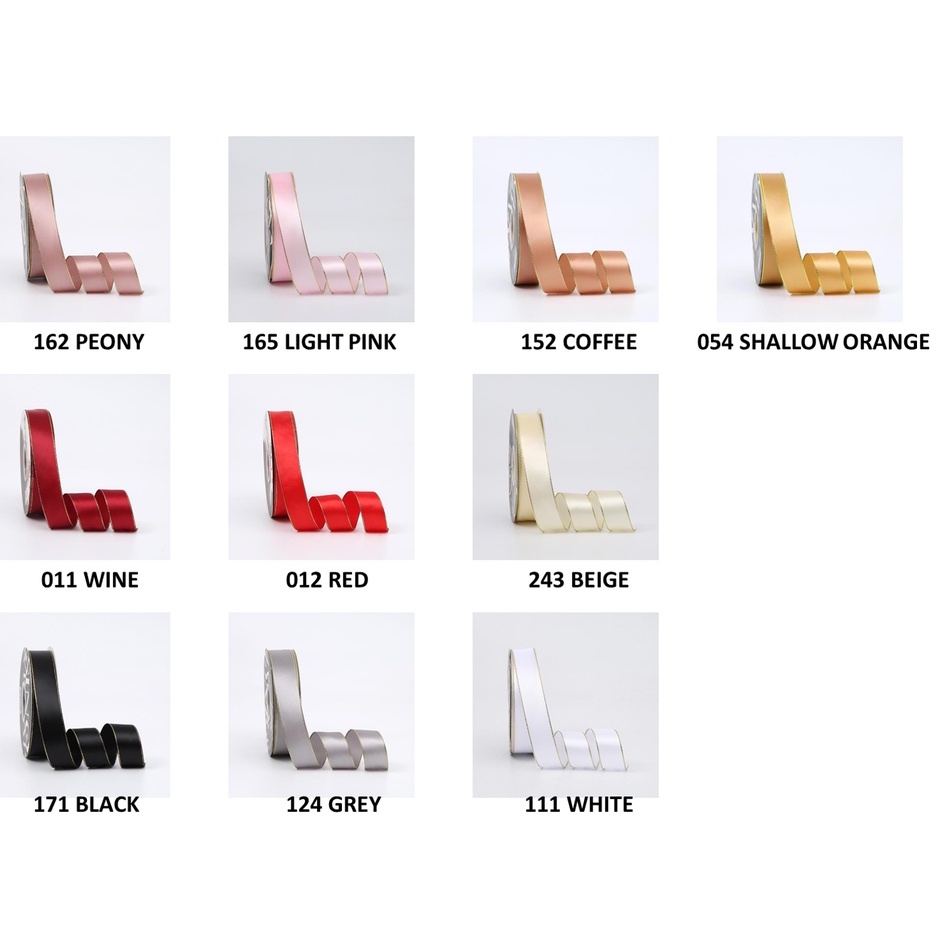 

PITA SATIN GOLD FRAME 2,5 CM / 1 INCH ECER PER METER